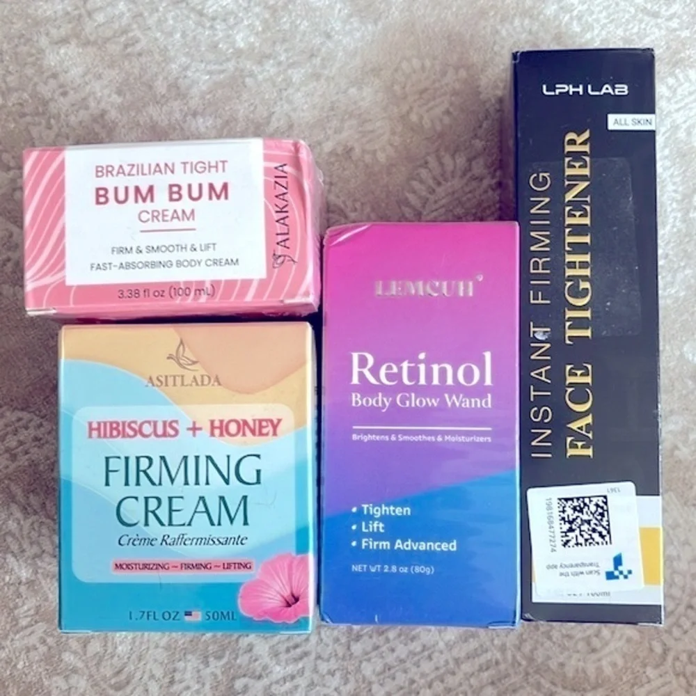 Brand New Lot of Body Firming Creams Bum Bum Facial Tightening Moisturizers